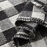 Tessuto per cappotti doppio a quadri – nero/bianco,  thumbnail number 3