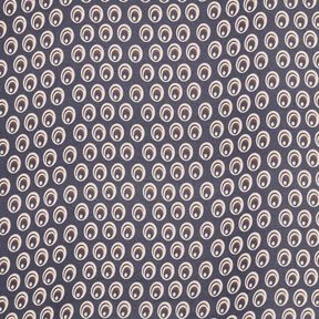 Occhio di pavone in chiffon – blu marino/blu marino | Resto 80cm, 