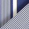 Tessuti da esterni canvas righe – blu marino/bianco,  thumbnail number 5