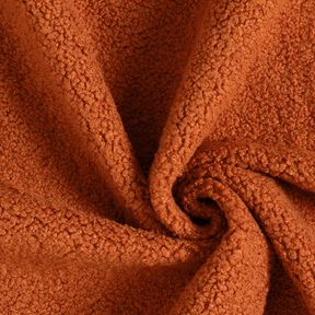 tessuto da tappezzeria Aspetto pelle di pecora – terracotta, 