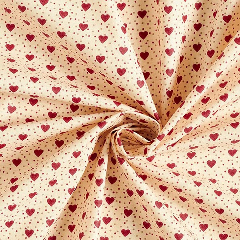 cotone rivestito cuori – beige chiaro/rosso,  image number 4