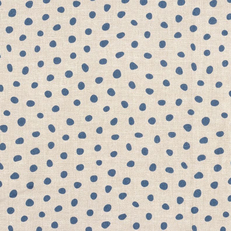 tessuto arredo mezzo panama Pois sciolti – blu/anacardo,  image number 1