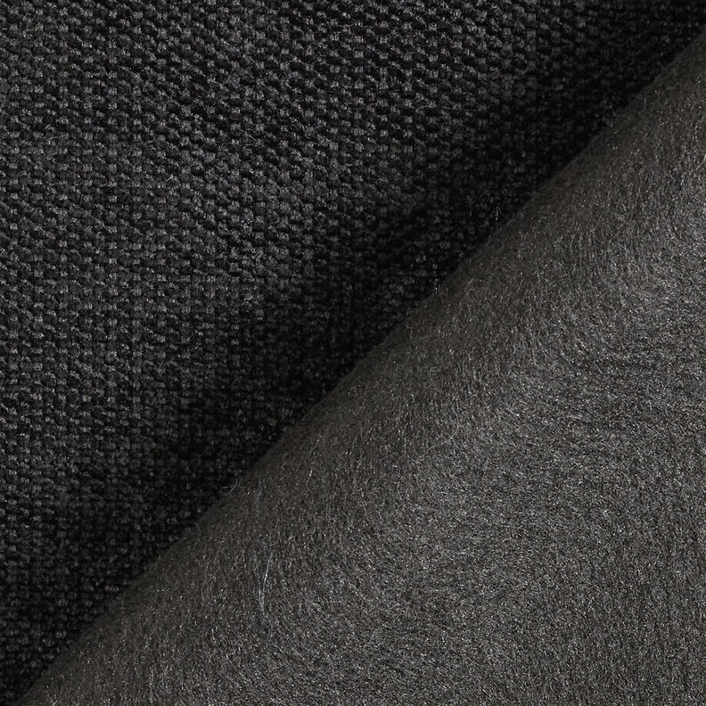 Tessuto per tende termiche ciniglia – nero,  image number 5