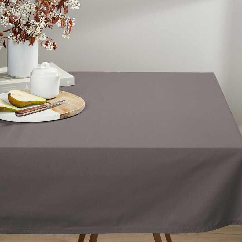 tessuto in cotone cretonne tinta unita – grigio scuro,  image number 5