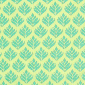 cotone rivestito Soggetti astratti – giallo limone/azzurro, 