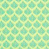 cotone rivestito Soggetti astratti – giallo limone/azzurro,  thumbnail number 1