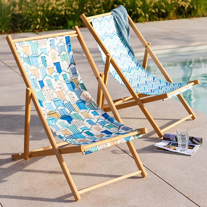 tessuti da esterni tessuti canvas case sul mare – blu/bianco,  image number 6