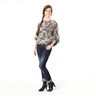 chiffon Fiori riciclati – nero/beige chiaro,  thumbnail number 5