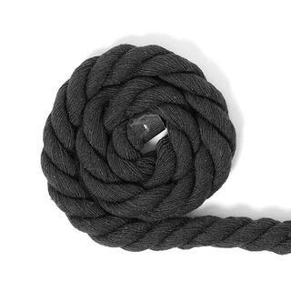 Cordoncino in cotone [Ø 14 mm] 18 - nero, 