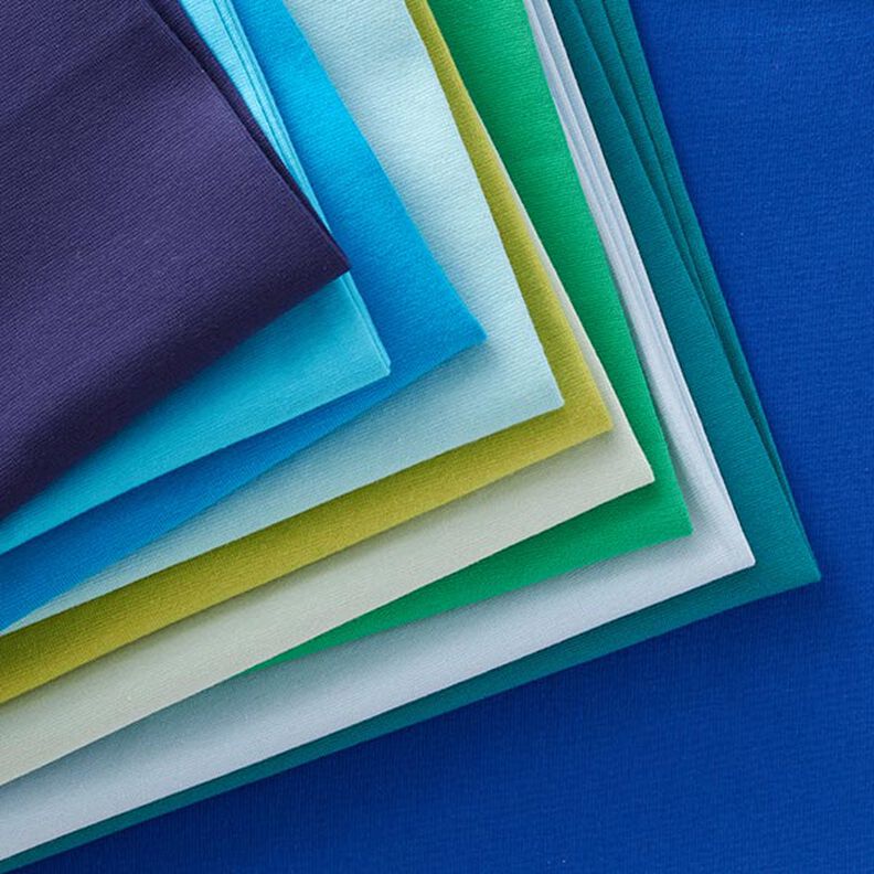 tessuto per bordi e polsini tinta unita &ndash; azzurro,  image number 4