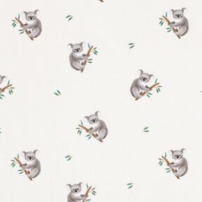 GOTS jersey di cotone Koala stampa digitale – avorio, 