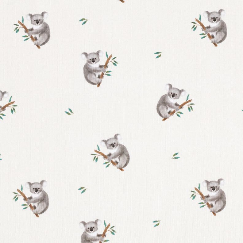 GOTS jersey di cotone Koala stampa digitale – avorio,  image number 1