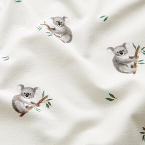 GOTS jersey di cotone Koala stampa digitale – avorio, 