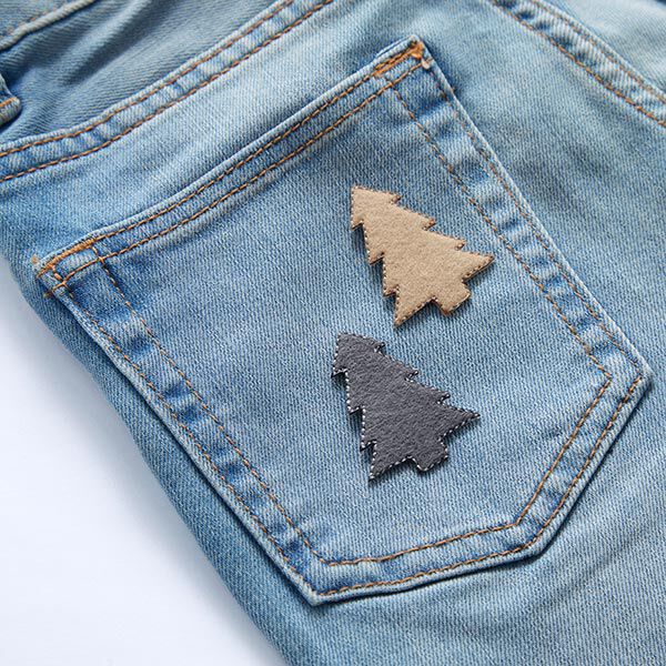 applicazione Feltro Albero di Natale [4 cm] – beige,  image number 3