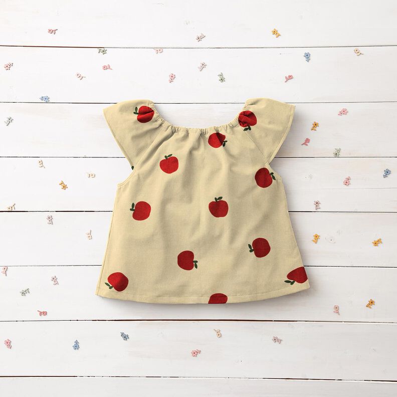 velluto a costine mele &ndash; bianco lana/rosso,  image number 5