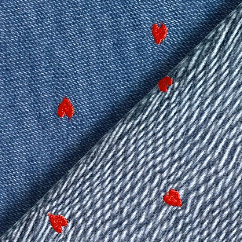 chambray  – colore blu jeans/rosso fuoco,  image number 4