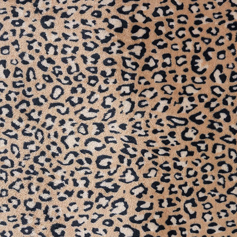 Morbido pile Motivo leopardato – marrone medio, image number 1