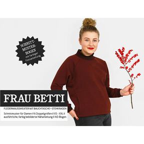 FRAU BETTI Maglia con maniche a pipistrello, taschino e collo in piedi | Studio Schnittreif | XS-XXL, 