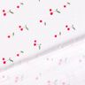 mussolina / tessuto doppio increspato Ciliegie all’acquerello stampa digitale – bianco,  thumbnail number 4