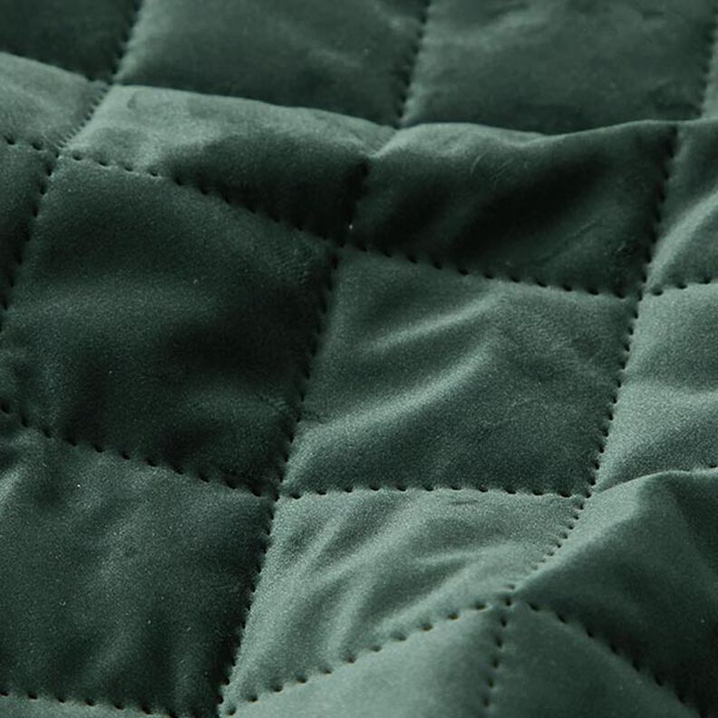 tessuto da tappezzeria velluto tessuto trapuntato – verde scuro,  image number 2