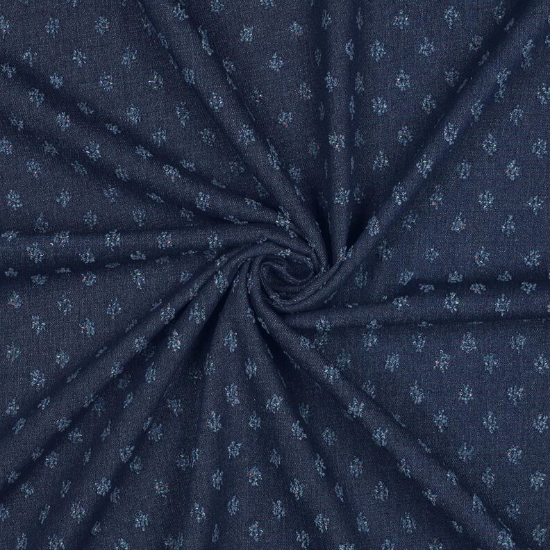 Tessuto misto cotone Denim Dobby – blu notte, image number 3