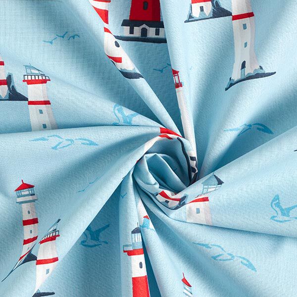 tessuto in cotone cretonne Fari – blu cielo, image number 3