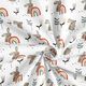 tessuti in cotone cretonne coniglio e arcobaleno – bianco/talpa,  thumbnail number 3