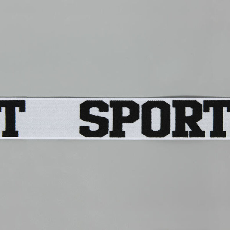 Nastro elastico sportivo – grigio chiaro/nero,  image number 1