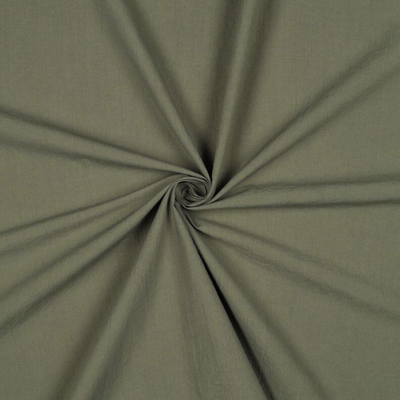 tessuto in cotone Krinkel pre-lavato – verde oliva scuro,  image number 1