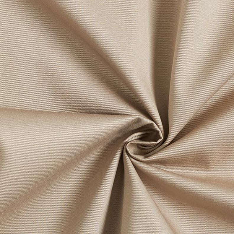 twill di cotone tinta unita – beige,  image number 1