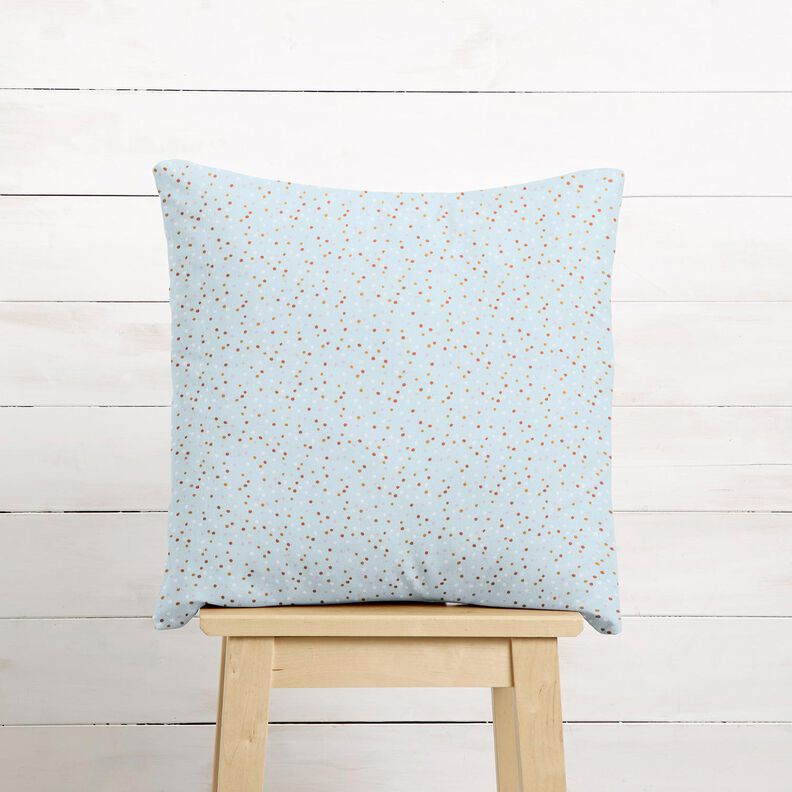 tessuto in cotone cretonne Piccoli pois – azzurro,  image number 8