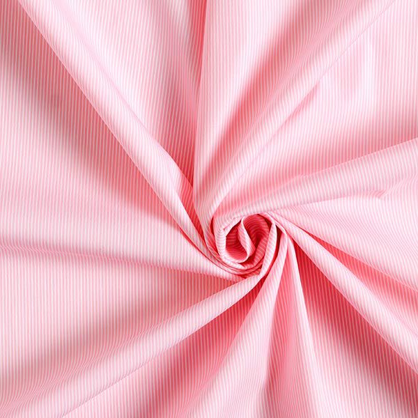 tessuto in misto cotone, righe sottili – bianco/rosa chiaro,  image number 3