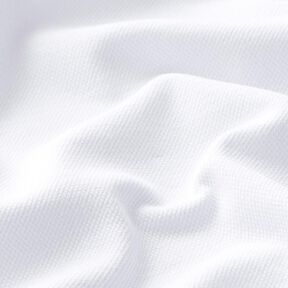 Jersey di cotone piqué fine – bianco, 