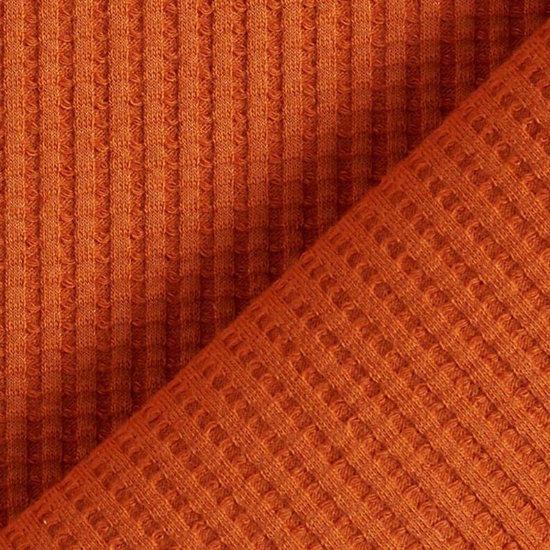 jersey di cotone nido d’ape tinta unita – terracotta,  image number 3