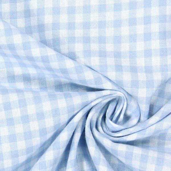 tessuto in cotone Vichy - 0,5 cm – azzurro baby,  image number 2