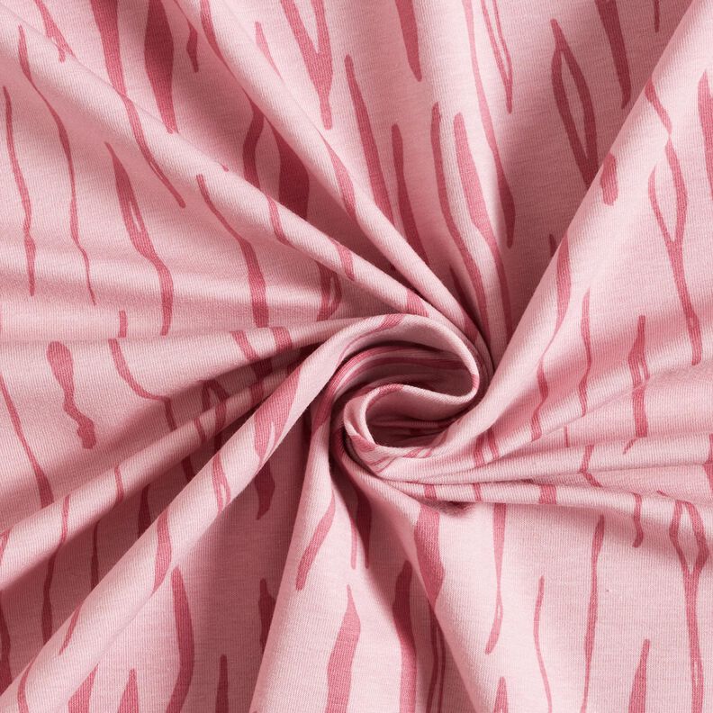 Jersey di cotone, colore zebrato – rosa antico chiaro, image number 3