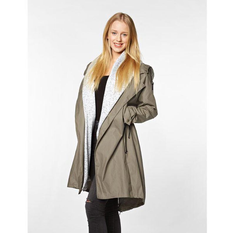 Satin in cotone stretch – beige scuro,  image number 4