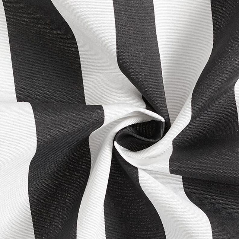 tessuto arredo tessuti canvas strisce – nero/bianco,  image number 3
