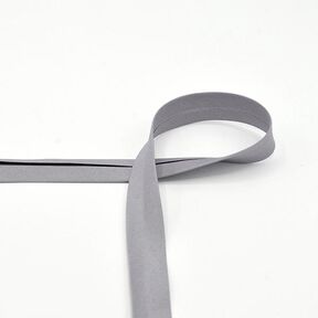 Nastro in sbieco in cotone popeline [20 mm] – grigio elefante, 