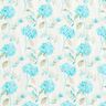 Misto lino con delicate ortensie – avorio/turchese chiaro,  thumbnail number 1