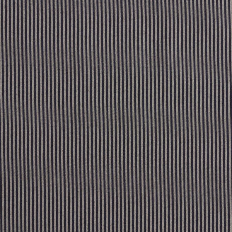 Tessuto per camicia a righe verticali – nero/grigio,  image number 1