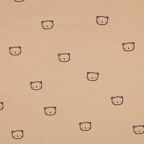 Jersey a nido d’ape orsetti | Poppy Fabrics – rosa antico scuro/melanzana, 