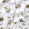 flanella di cotone Dinosauri – bianco lana,  thumbnail number 2