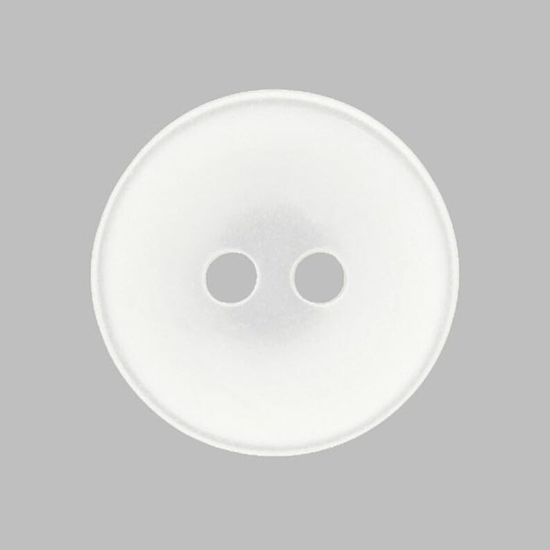 bottone di plastica tinta unita - bianco,  image number 1