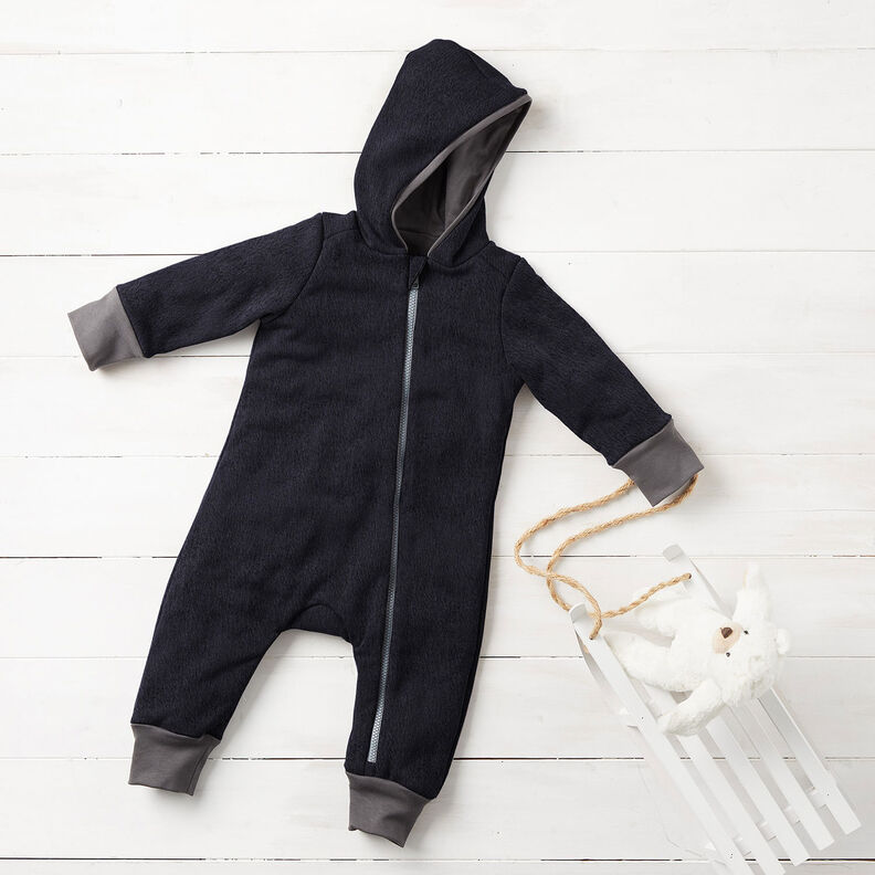Sherpa Misto cotone tinta unita – nero, image number 7