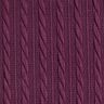 maglia cloqué Motivo a treccia – rosso merlot,  thumbnail number 1
