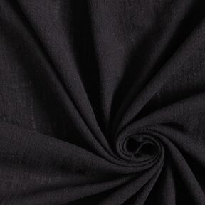 Tessuto di cotone con aspetto lino – nero, 