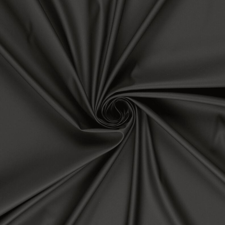 tessuto per impermeabili tinta unita – nero,  image number 1