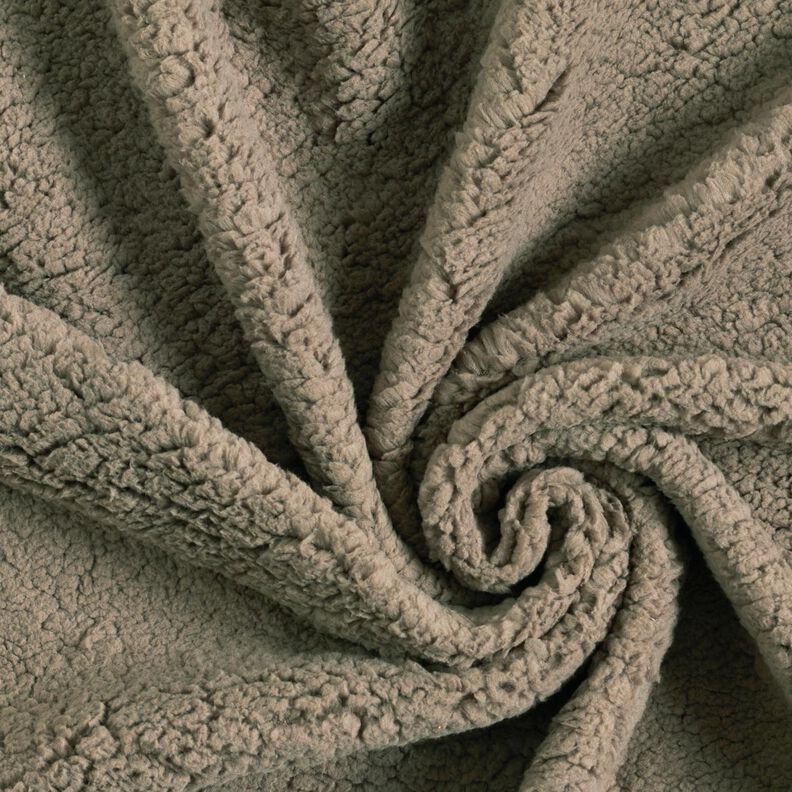 Soffice tessuto in peluche – grigio scuro,  image number 3