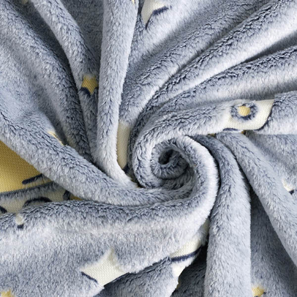 Morbido pile Bagliore nello spazio oscuro – blu notte/crema, image number 4